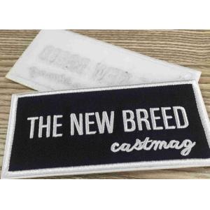 Stick - On Custom Embroidered Patches And Badges Self Adhesive Label For Bag /