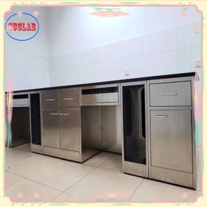 Bolt Connection Stainless Steel Lab Bench Integral Structure Of Drawers