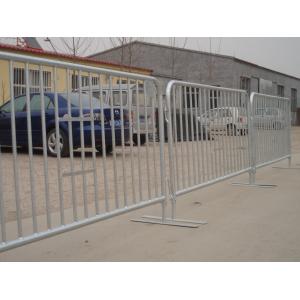 Flat Steel Plate Design Crowd Control Barriers 1100mm x 2200mm OD 25mm x 2.0mm