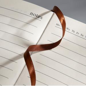 Customized Paper Business Logo Printed Debossed Soft Black PU Planner A5 Leather