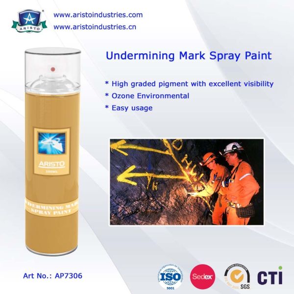Undermining Mark Spray Paint / Mine Marking Out Paint & Non-Flammable Layout