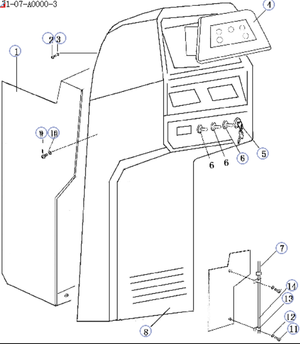 Shantui SD16 SD22 SD32 bulldozer spare parts D2210-00000 instrument panel