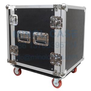 12 Space Rack Case For Amp Effect Mixer PA DJ PRO With Casters