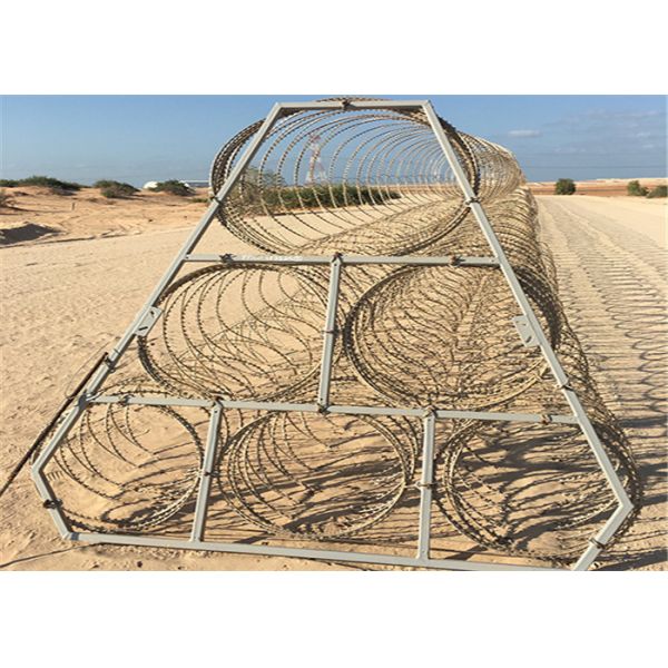 Triangle BTO-28 Razor Blade Wire Removable Grid Guard On Prison Or Government