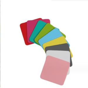 Square Colorful Silicone Non-slip Drink Coasters Cup Pad Mat for Hot and Cold