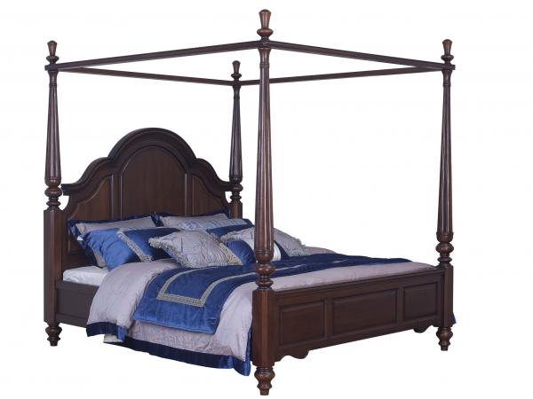 American Leisure Antique Design Single bedroom furniture Small bed with writing Desk and Bookcase and 2 door wardrobe