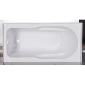 cUPC skirted acrylic whirlpool bathtub 3 sides double tile flange 4mm pure