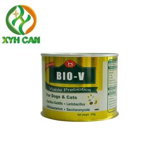 China Tin Cans for Milk Powder ROHS Certification CMYK Printing PMS Printing Round Powder Empty Cans with Customized Sizes on sale