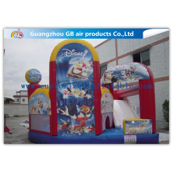 Colorful Slide Inflatable Bouncy Castle Inflatable Bouncers For Kids With Full