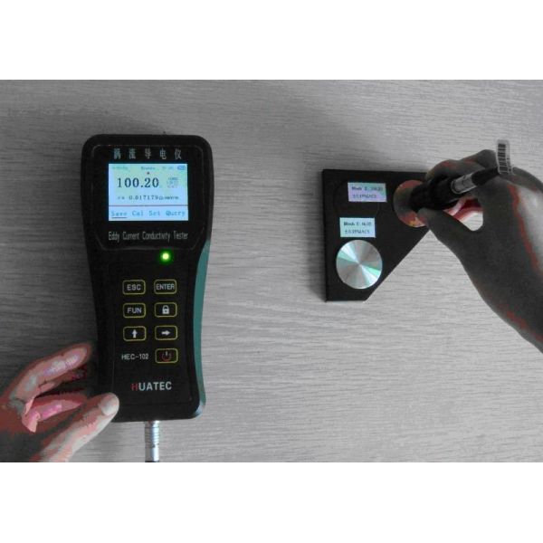 Quality 60khz 120khz Eddy Current Electrical Conductivity Meter 12mm Probe Digital Portable wholesale