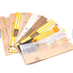 Durable Eco Friendly Kraft Paper Plastic Bread Bag Customized Thickness
