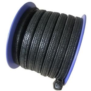 Dark Black Color PTFE Packing With Oil Size 10*10mm Packing In Rolls