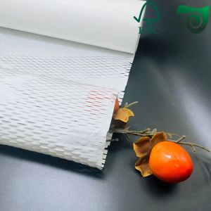 FSC 50gsm White Honeycomb Paper Wrap Eco Friendly Cushioning For E Commerce