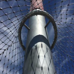 Architectural Facade 80x80 304 Stainless Steel Rope Mesh