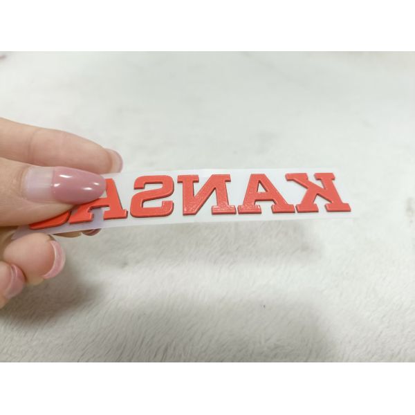OEM Thick Silicone 3D Clothing Heat Transfer Labels Oeko Tex With Special Texture