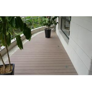 Cheap Natural Waterproof Composite Decking For Balcony / Anti - Slip Deck Flooring Tiles for sale