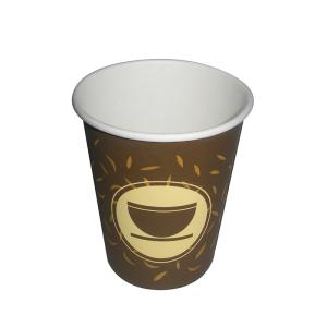 Cheap Insulated 8 Oz Disposable Hot Cups PE Coated Biodegradable Paper Cups for sale