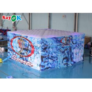 Fully Printed Inflatable LED Cube Tent Square For Party Events
