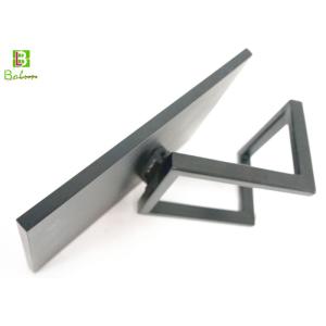 Black Custom Metal Retail Display Stands Adjustable Dislay Theme Mirror