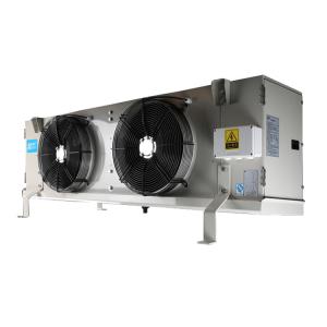 Water flushing frost ceiling air cooler suitable for fresh-keeping and low