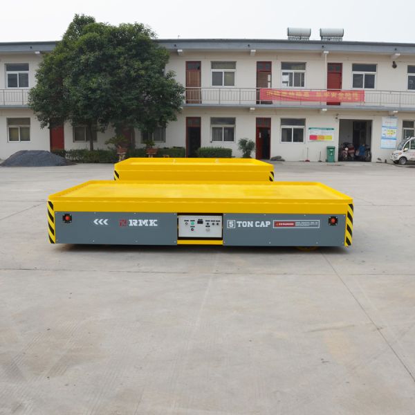 5 Tons Industrial Transfer Trolley , Wireless Automated Transfer Cart With Steel