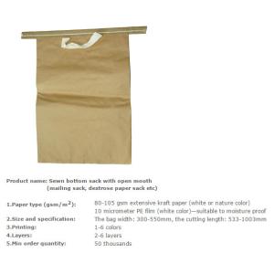 charcoal paper sacks, animal feed paper sacks, dextrose & medicine paper sacks,
