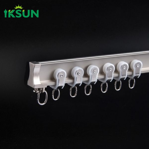 Flexible Bendable Curtain Rails Aluminium Curved Curtain Track For Hospital