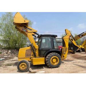 Yellow Used Cat 420f Backhoe Loader / Skid Steer Loader In Cheap Price For Sale