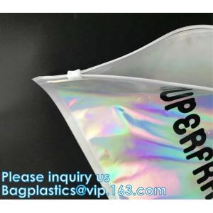 Metallized Slider Zipper Mailer pack Hologram Shiny Foil Glamour Holographic