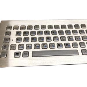 Stainless Steel Industrial Keyboard With Touchpad For Machines