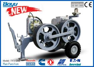 China 20 kn No Engine Tensioner Tension Stringing Equipment Speed Reducer German Rexroth 800mm Bull Wheel on sale