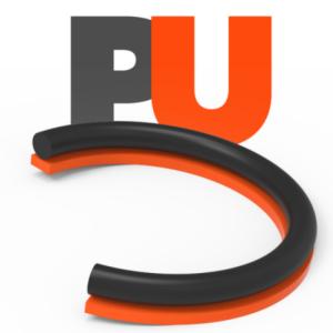 Cheap Orange Red TPU Material Parker Backup Ring 65 Shore D High Elasticity 23 Mpa for sale