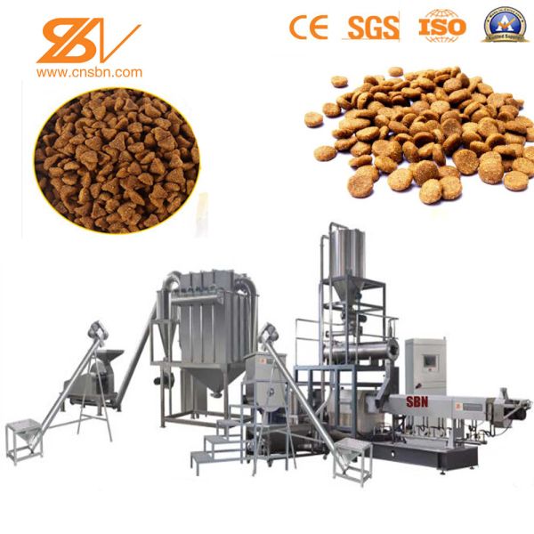 Animal Dog Food Making Machine Dry Method Industrial Twin Screw Extruder Dry