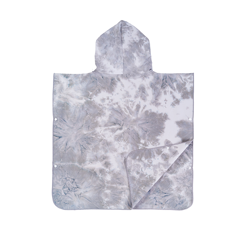 ECO2 Factory Sales Kids Poncho Beach Hooded Towel High Quality Microfiber Poncho