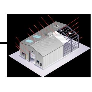 China Q235B Warehouse Steel Structure With Yellow Crane Beam Recyclable on sale