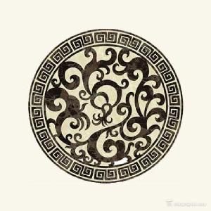 Luxury Looking Water Jet Marble Medallion For Interior Floor Custom Size Available