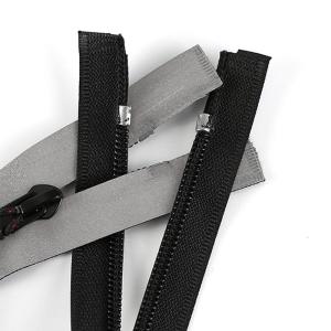 120cm Long Chain Zipper Open End Atuo Lock Customized with Logo Zip Binder for