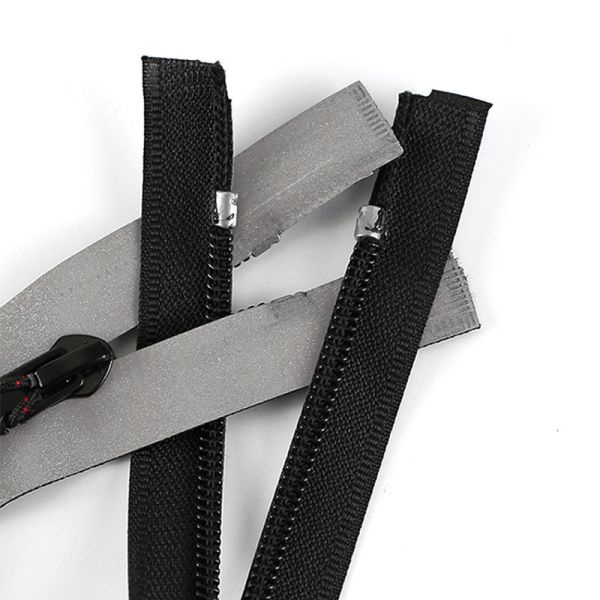 120cm Long Chain Zipper Open End Atuo Lock Customized with Logo Zip Binder for