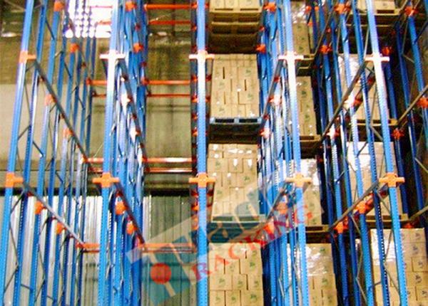 Quality Channel Type Drive In Racking High Density Storage Racks For Frozen Food Freezers wholesale