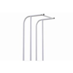 Movable Metal Coat Hanger Stand 4 Turnable Hanging Pole Bottom Storage Shoes