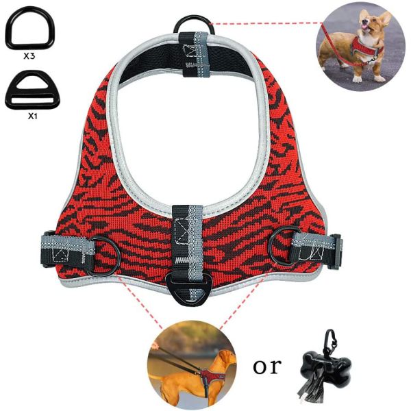 Escape Proof Safety Buckle 23.5" Chest No Pull Dog Harness