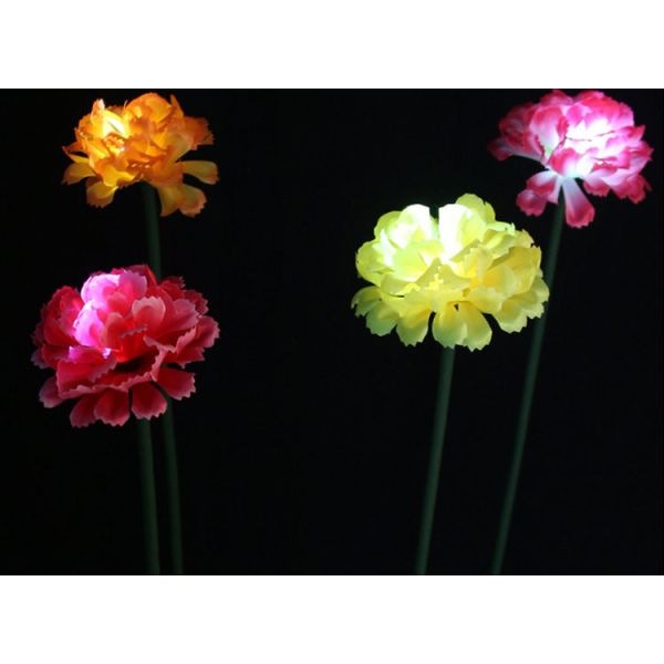 LED Simulation Carnation Lights Park Lawn, Beautiful Display, Decorative