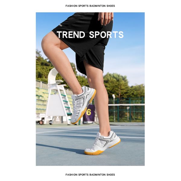 Custom Tennis Shoes Badminton Shoes With Anti-Slip Feature Fashion Design In Large Size 46 47 Outdoor Wearing