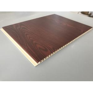 Fireproof PVC Garage Wall Panels With Wooden Lamination Width 40cm