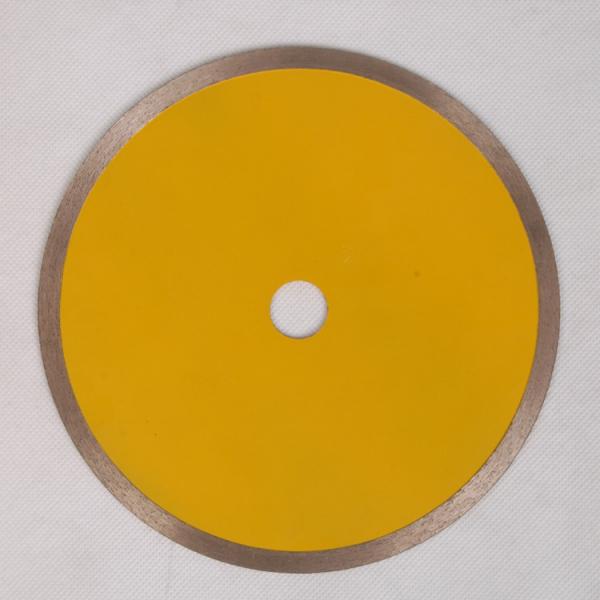 Quality YellowContinuous Rim Saw Blade , Circular Saw Blade For Cutting Ceramic Tile Porelain Wet 10  12 Inches wholesale