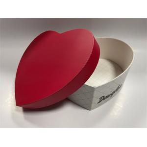 Glossy Surface Paper Keepsake Box Heart Shape Paper Craft Box