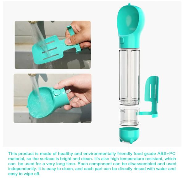 500ML Portable Dog Water Bottle Dispenser Puppy Portable Dog Drinker