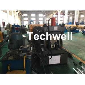 Carbon Steel Top Hat Channel Cold Roll Forming Machine With 1.5 Inch Chain