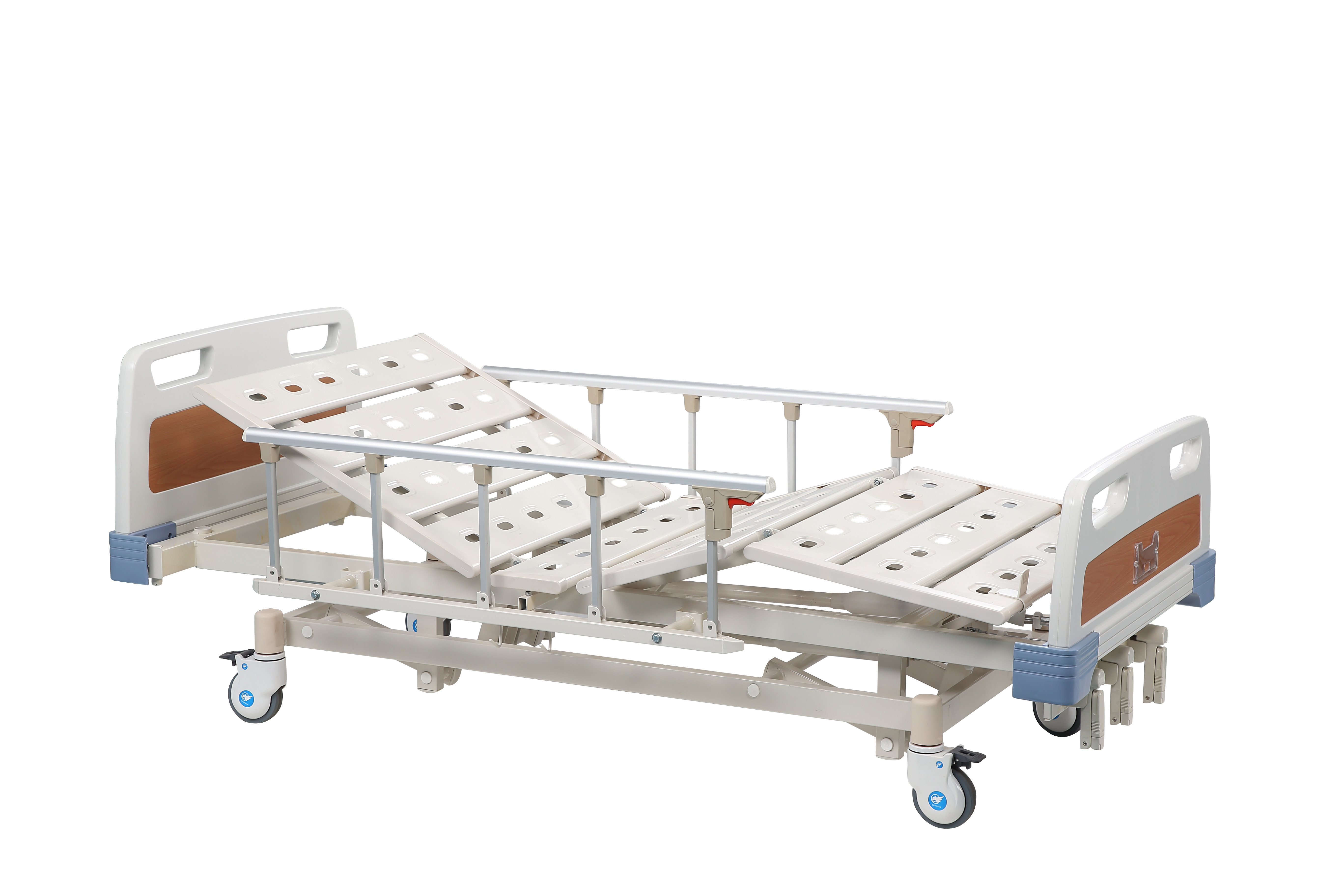 Quality Adjustable ABS Hospital Manual Bed , 3 Function Portable Hospital Bed For Patient  wholesale