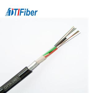 Outdoor Armored 48 96 Core Fiber Optical Cable GYFTY53 Direct Buried For Lan